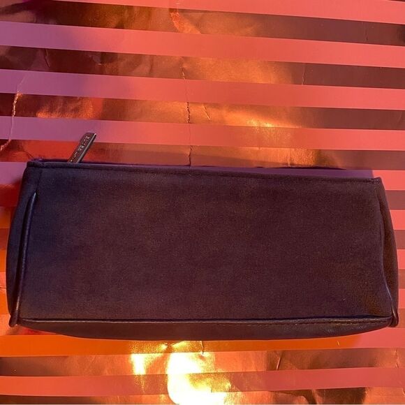 Estée LAUDER plum Microsuede 18” satchel/tote bag with matching make-up zip bag - Picture 10 of 16